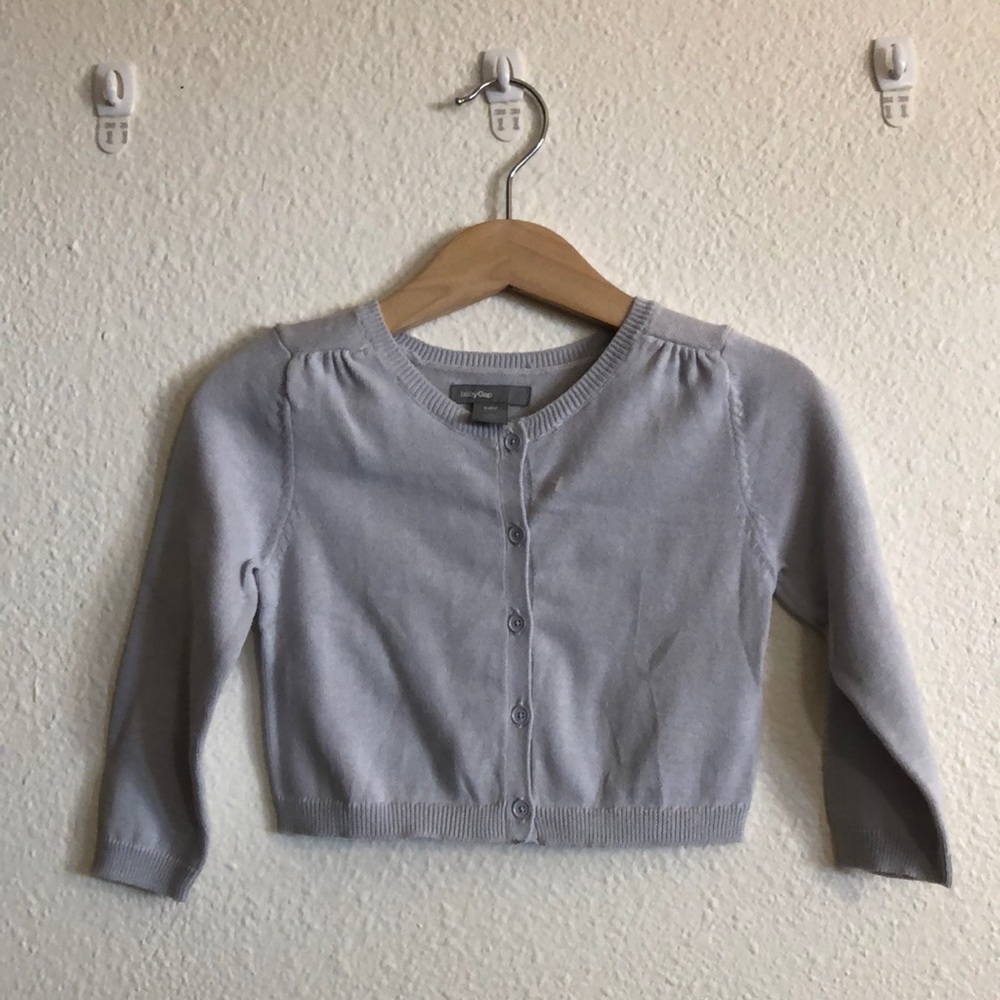 GAP grey cardigan, 18-24 months